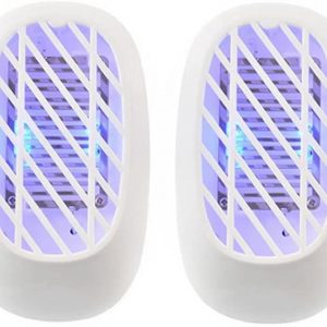 Mosquito Killer,Fly Zapper,2PCS Mini Bug Zapper Plug-in Blue Light Mosquito Killer Indoor Bug Insect Dispeller Trap UK Plug