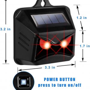 4 Pack Solar Animal Repellent – Ultrasonic pest repellers